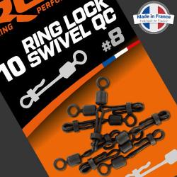 Emerillon ROK Ring Lock Swivel QC T.8 (par 10)