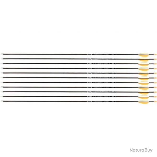 Flche Avalon Tyro 4.2 en carbone (nouvelles) 28" 1100 1 plume blanche 2 plumes oranges