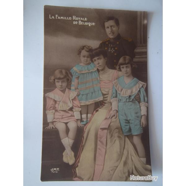 carte postale famille Royale Belgique 1914 Roi Albert I et lisabeth en Bavire