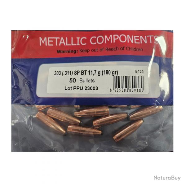 Ogives PPU cal.30 311 SP BT 180gr x50