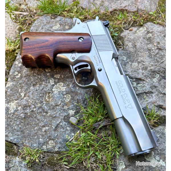PISTOLET COLT 1911 SERIE 80 IV  GOLD CUP NATIONAL MATCH inox  cal 45 ACP   pas 1911 A1