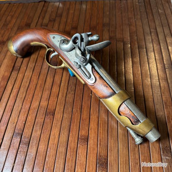 PISTOLET A SILEX 1806 DE CAVALERIE MANUFACTURE DE ST ETIENNE DENIX DCORATION