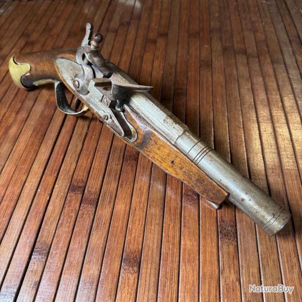 RPLIQUE PISTOLET A SILEX DE LA MANUFACTURE DE VERSAILLES LOURDE 1215 grammes
