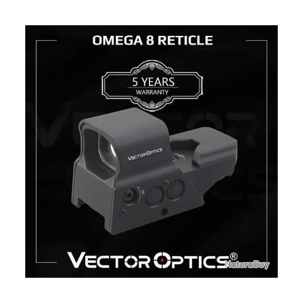 Viseur Point Rouge Tactique 8 Rticules VECTOR OPTICS Omega 1x - Ultra Ractif & Polyvalent
