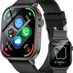 martwatch Hommes 2,01'' HD Montre Fitness avec GPS IP68 Montre Sport étanche 178+ Modes de Sport Mon