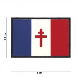 Patch 3D PVC Drapeau Français Croix Lorraine (101 Inc)