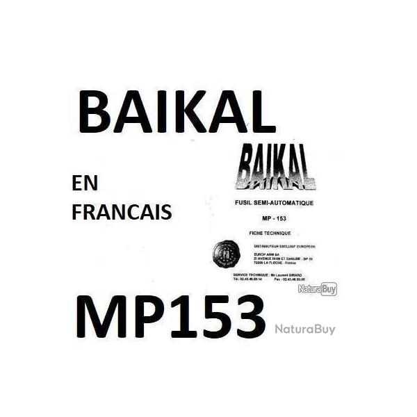 notice BAIKAL MP153 en FRANCAIS (envoi par mail) - VENDU PAR JEPERCUTE (m2432)