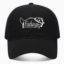 Casquette Pêche Fishing Noir