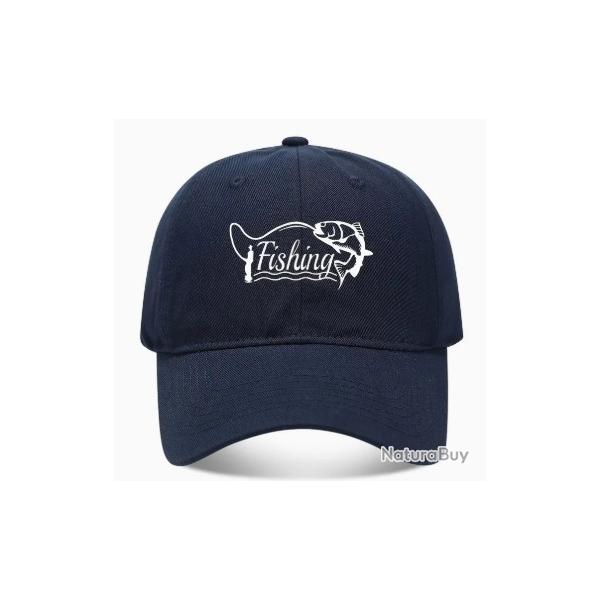 Casquette Pche Fishing Bleu