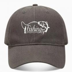 Casquette Pêche Fishing Gris
