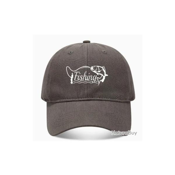 Casquette Pche Fishing Gris