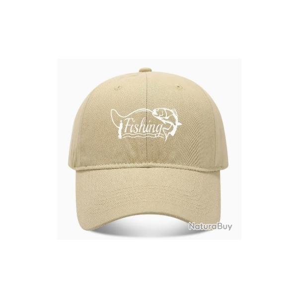 Casquette Pche Fishing Beige