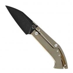 Couteau Warthog, Manche titane marron [Max Knives]
