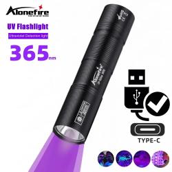 Lampe UV 365nm Rechargeable USB - Détection Urine Animaux, Minéraux, Documents, Taches Invisibles