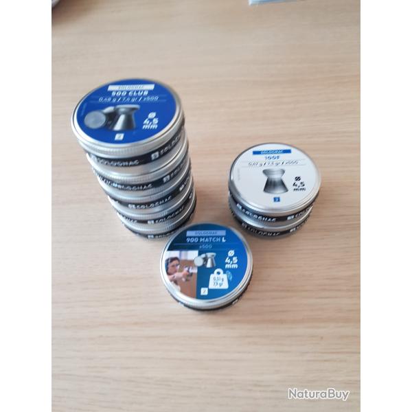 Boites de plombs 4.5mm solognac