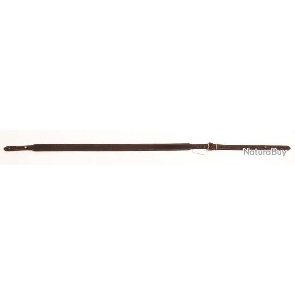 Bretelle pour arme cuir vieilli  bouton Colombi