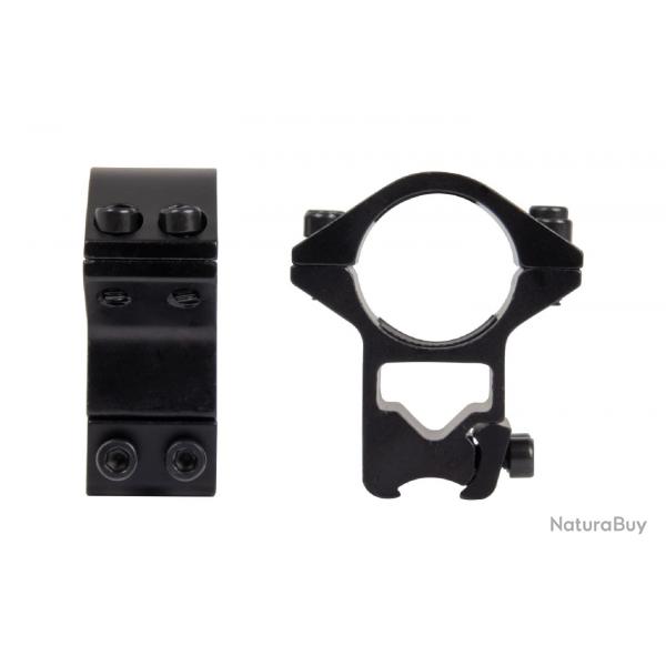 Colliers lgers pour lunette diam. 25,4 mm - H 18 mm - Rail 11 mm