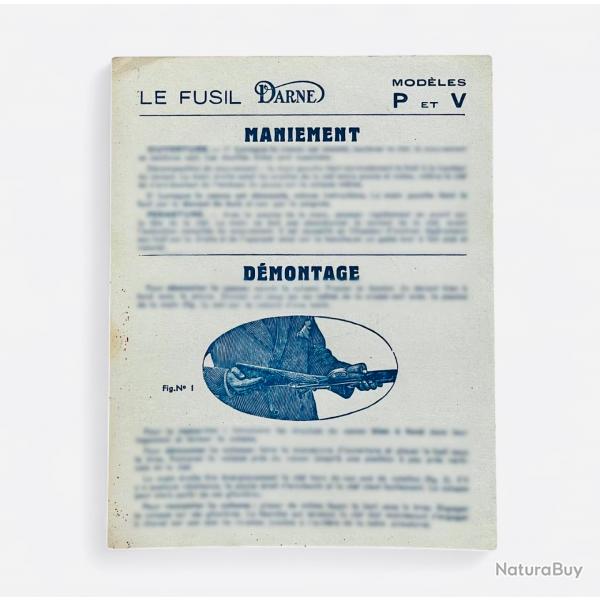 Petite Notice Fusil DARNE Occasion