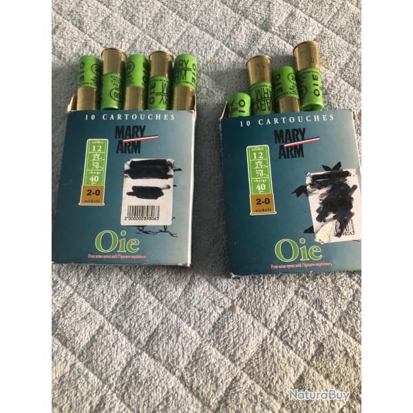 2 botes de 10 cartouches maryarm cal 12 40g pl2_o nickele