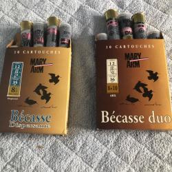 2 boites de 10 cartouches maryarm becasse cal 12