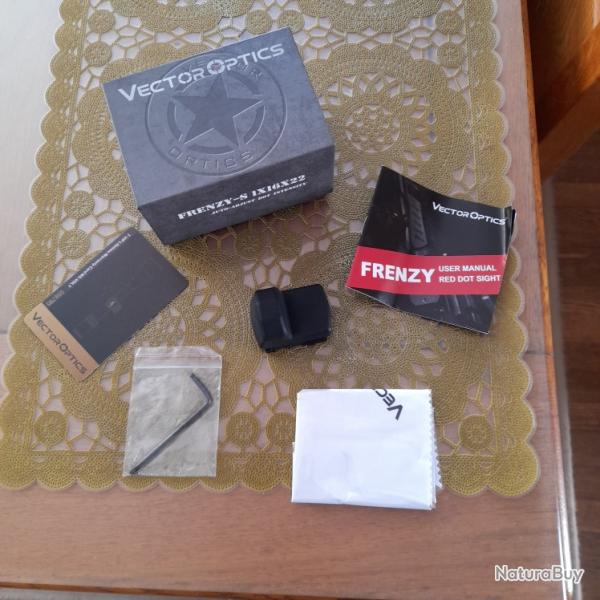 point rouge vector optic frenzy S 1x16x22 + 2 montages (picatinny ou platine glock)