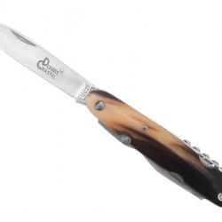 COUTEAU NAVETTE DOURIS CHASTEL 6P POINTE DE CORNE