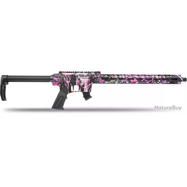 Kermesse ! Carabine Derya TM22 - 22 Lr - Rose / noire - 18" - 10 cps - DERTM22A18C162L
