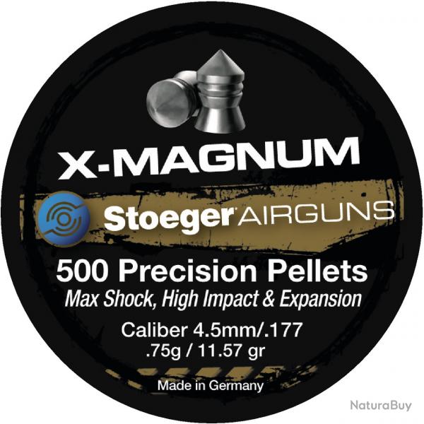 BOITE 300 PLOMB A AIR X-MAGNUM 4.5MM - 0,75G