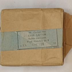 Boites vide PA 9mm balles traceuse 1952 Indo