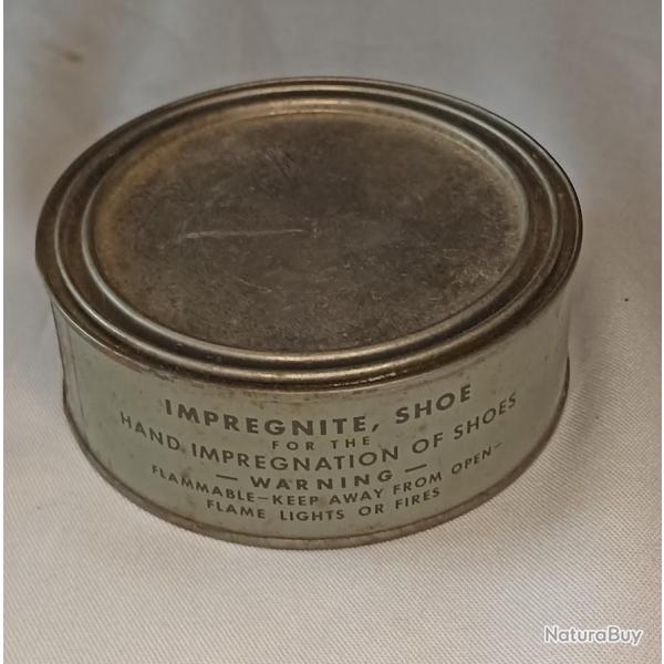 boite graisse  chaussure IMPREGNITE SHOE US Army WW2