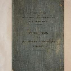 Manuelle descriptif Mitrailleuse HOTCHKISS