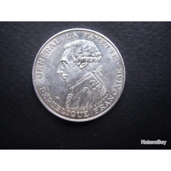 FRANCE = PIECE DE 100 FRANCS LAFAYETTE EN ARGENT DE 1987