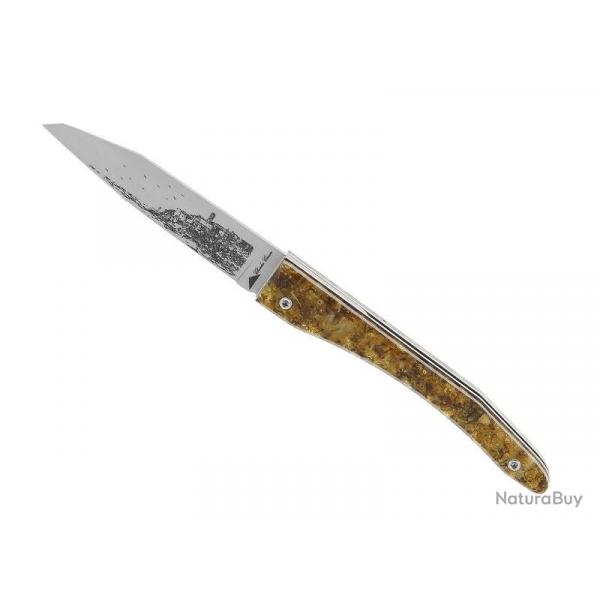 COUTEAU PIEMONTAIS CHARLES CANON FLEURS D'IMMORTELLES CORSES