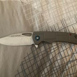 VEND COUTEAU BOKER PLUS P-51 DAMASCUS STEVE KELLY DESIGN.