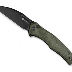 COUTEAU SENCUT WATAUGA MICARTA VERT FONCE BLACKWASH