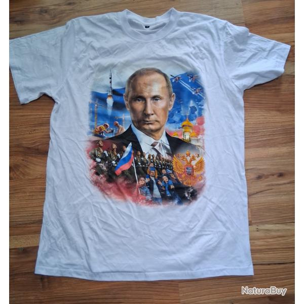 T-shirt Poutine propagande taille 2XL neuve fabrique en Russie