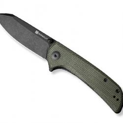 COUTEAU SENCUT FRITCH MICARTA VERT BLACKWASH