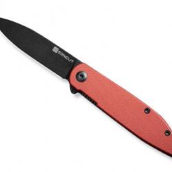 COUTEAU SENCUT BOCLL II G10 ROUGE BLACKWASH