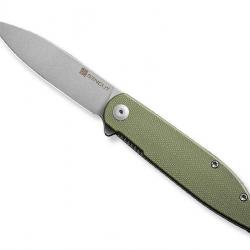 COUTEAU SENCUT BOCLL II G10 VERT STONEWASHED