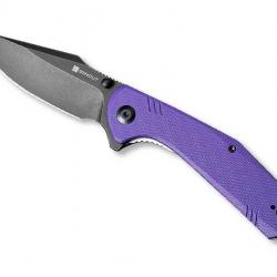 COUTEAU SENCUT ACTIUM G10 VIOLET BLACKWASH