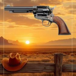 REVOLVER 1873 SA CAL. 357 MAG 5 POUCE 1/2 ACIER BRONZE