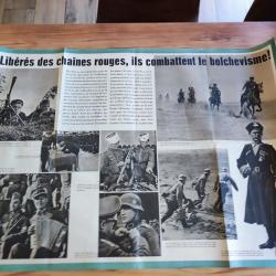 Affiche libérés des chaînes rouge, ils combattent le bolchevisme 39-45