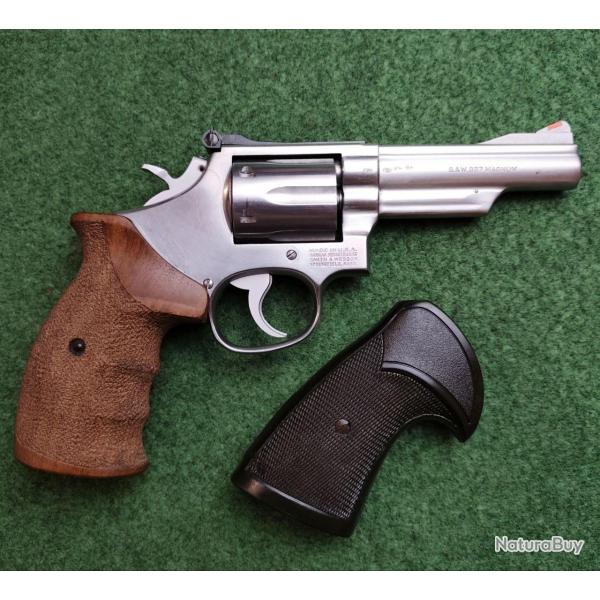 Revolver SMITH & WESSON Mod. 66 (mod 19 INOX) - Cal. 357 Mag - Canon 4" - 2 crosses (Occasion bon t