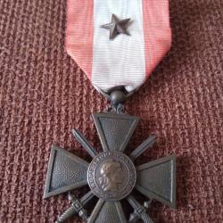 Medaille, croix de guerre toe, une citation