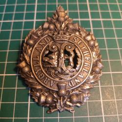 Insigne Militaire Anglais Original Cap Badge - Argyll And Sutherland Highlander