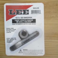 Case Length Gauge et Shell Holder LEE neuf en 6,5 X 55 Suédois