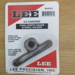 Case Length Gauge et Shell Holder LEE neuf en 6,5 X 52 Carcano