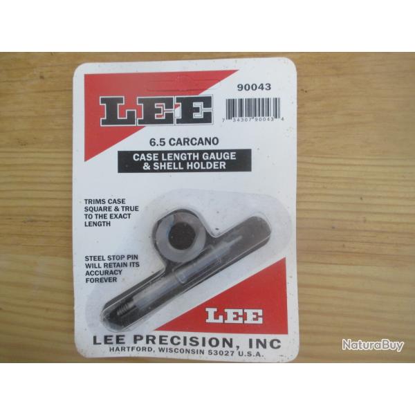 Case Length Gauge et Shell Holder LEE neuf en 6,5 X 52 Carcano
