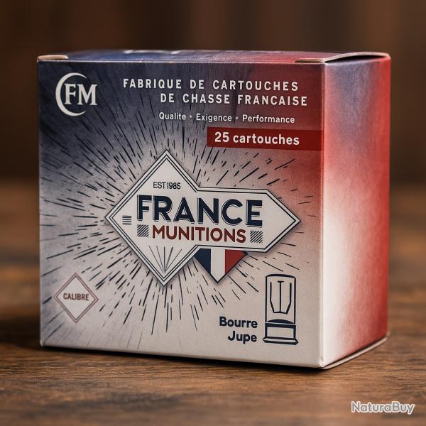 Cartouches Cal.12 France Munition 32g BJ Plomb 6 - Bote de 25 - PRIX MINI