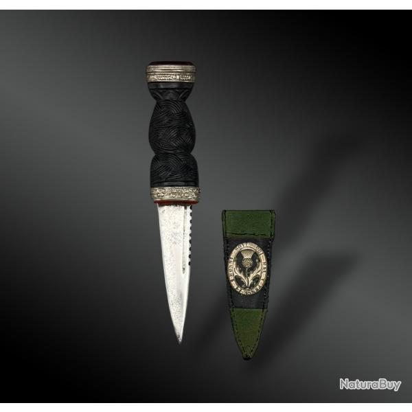 COUTEAU appel Sgian Dubh - cosse - Dbut du XXme sicle (Devise)